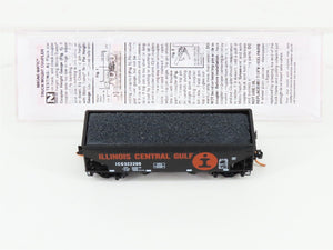 N Micro-Trains MTL 05500140 ICG Illinois Central Gulf 2-Bay Hopper 322200 w/Load