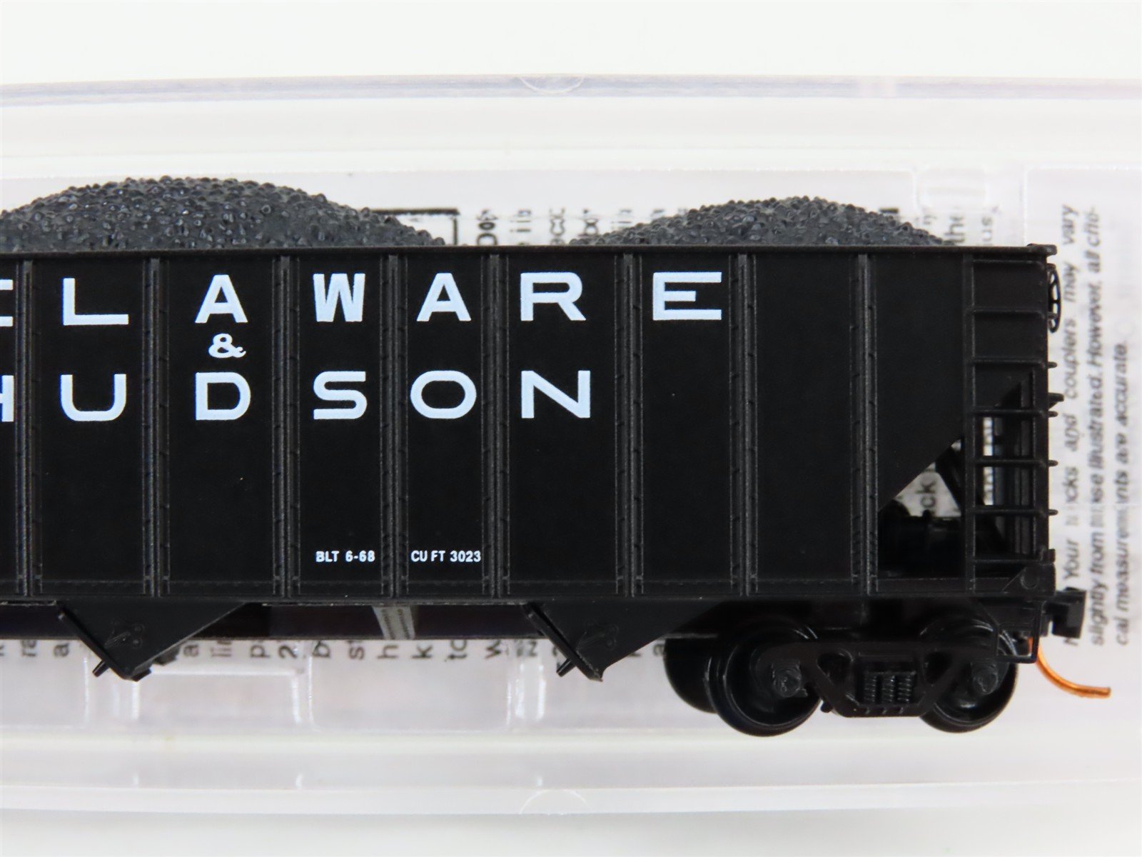 N Micro-Trains MTL 10800220 D&H Delaware & Hudson 3-Bay Hopper #1199 w/ Load