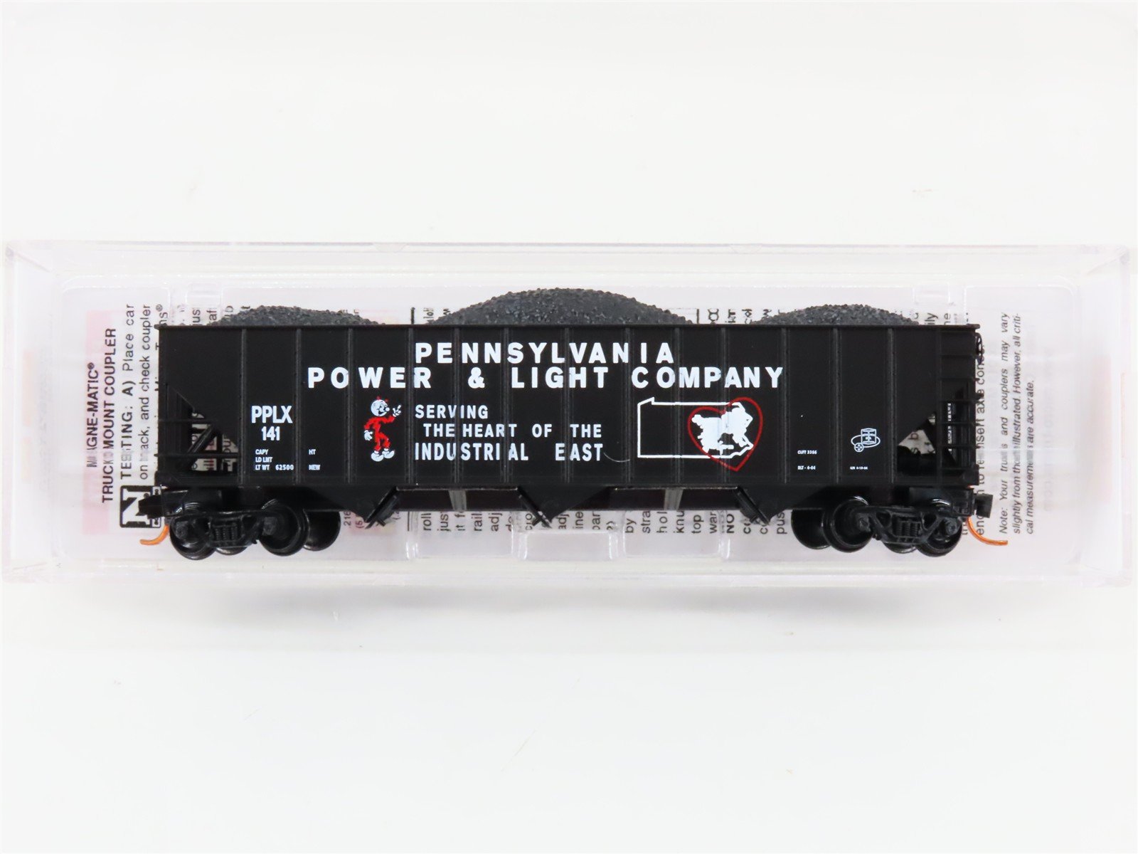 N Micro-Trains MTL 10800230 PPLX Pennsylvania Power & Light 3-Bay Hopper #141