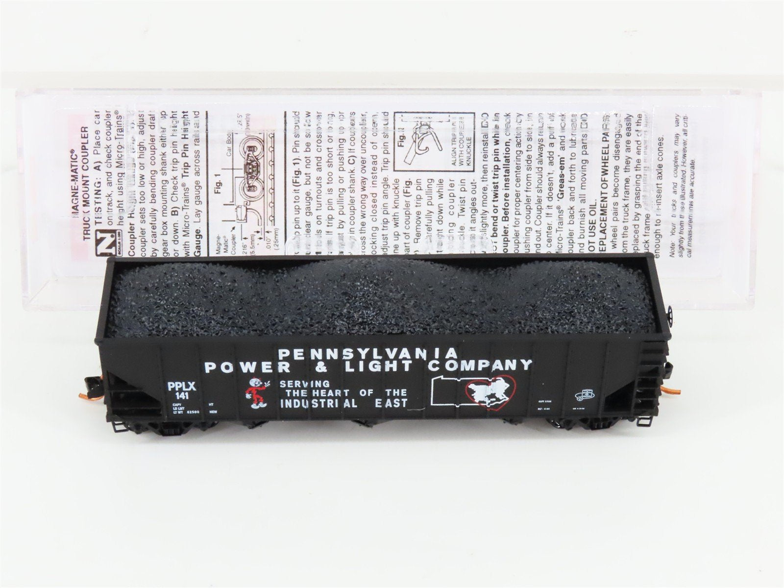 N Micro-Trains MTL 10800230 PPLX Pennsylvania Power & Light 3-Bay Hopper #141