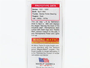 N Micro-Trains MTL 10800230 PPLX Pennsylvania Power & Light 3-Bay Hopper #141