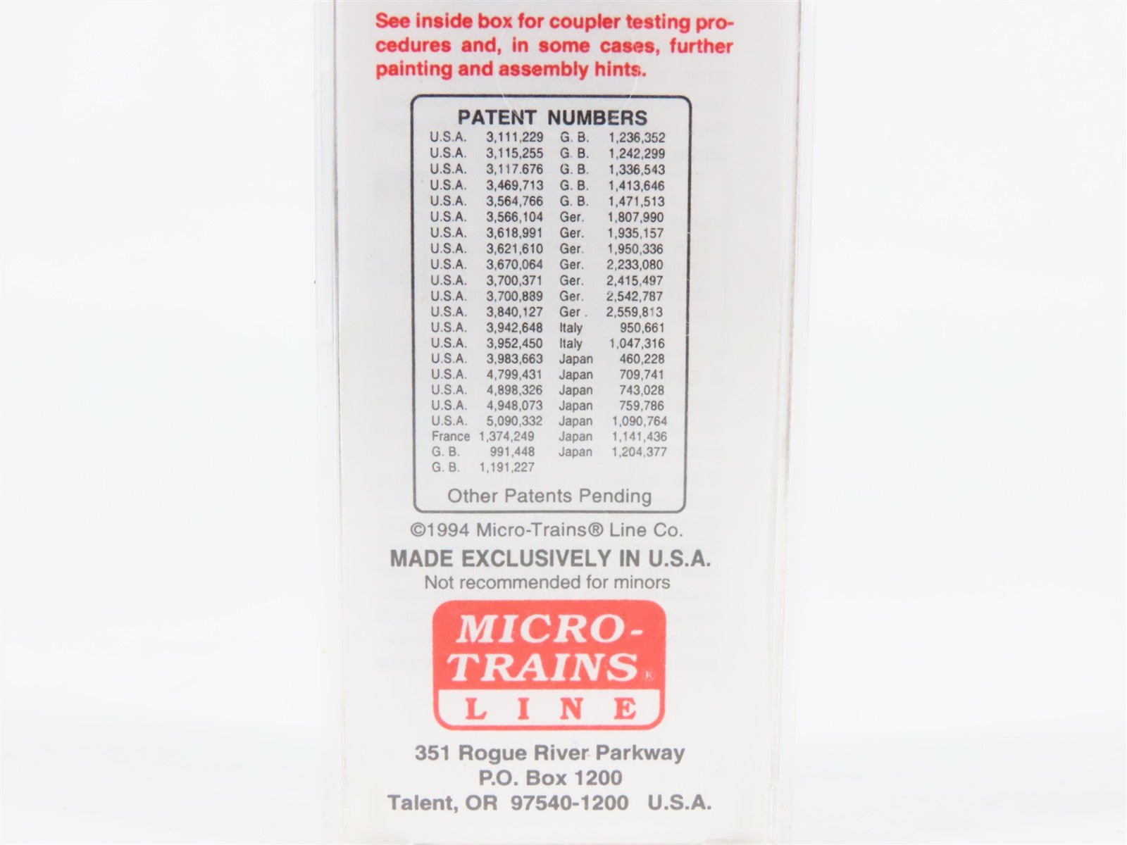 N Scale Micro-Trains MTL T&P Texas & Pacific 36' Riveted Steel Caboose #2525