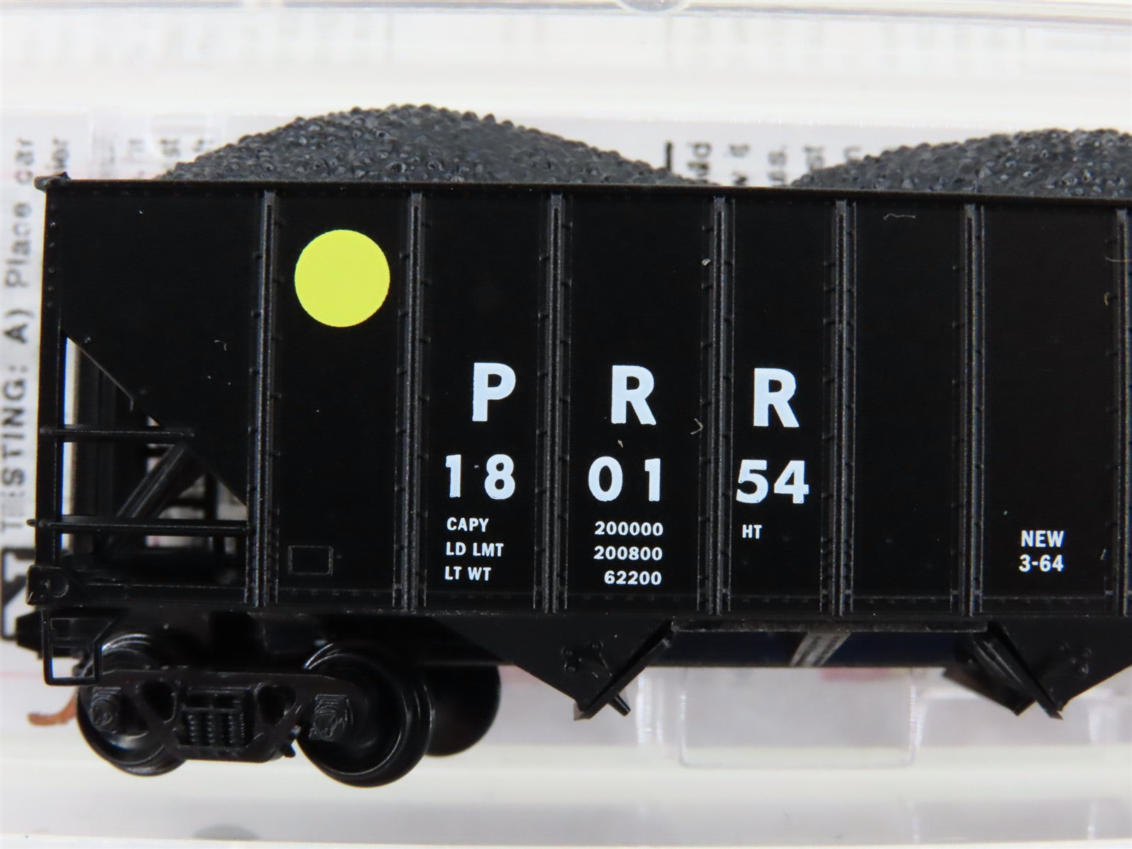 N Scale Micro-Trains MTL 10800040 PRR Pennsylvania 3-Bay Hopper #180154 w/ Load