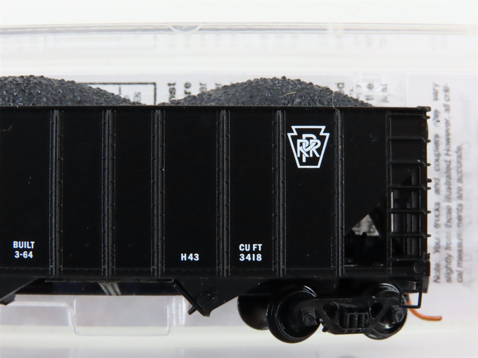 N Scale Micro-Trains MTL 10800040 PRR Pennsylvania 3-Bay Hopper #180154 w/ Load