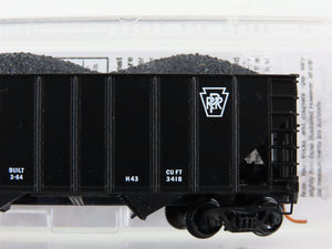 N Scale Micro-Trains MTL 10800040 PRR Pennsylvania 3-Bay Hopper #180154 w/ Load