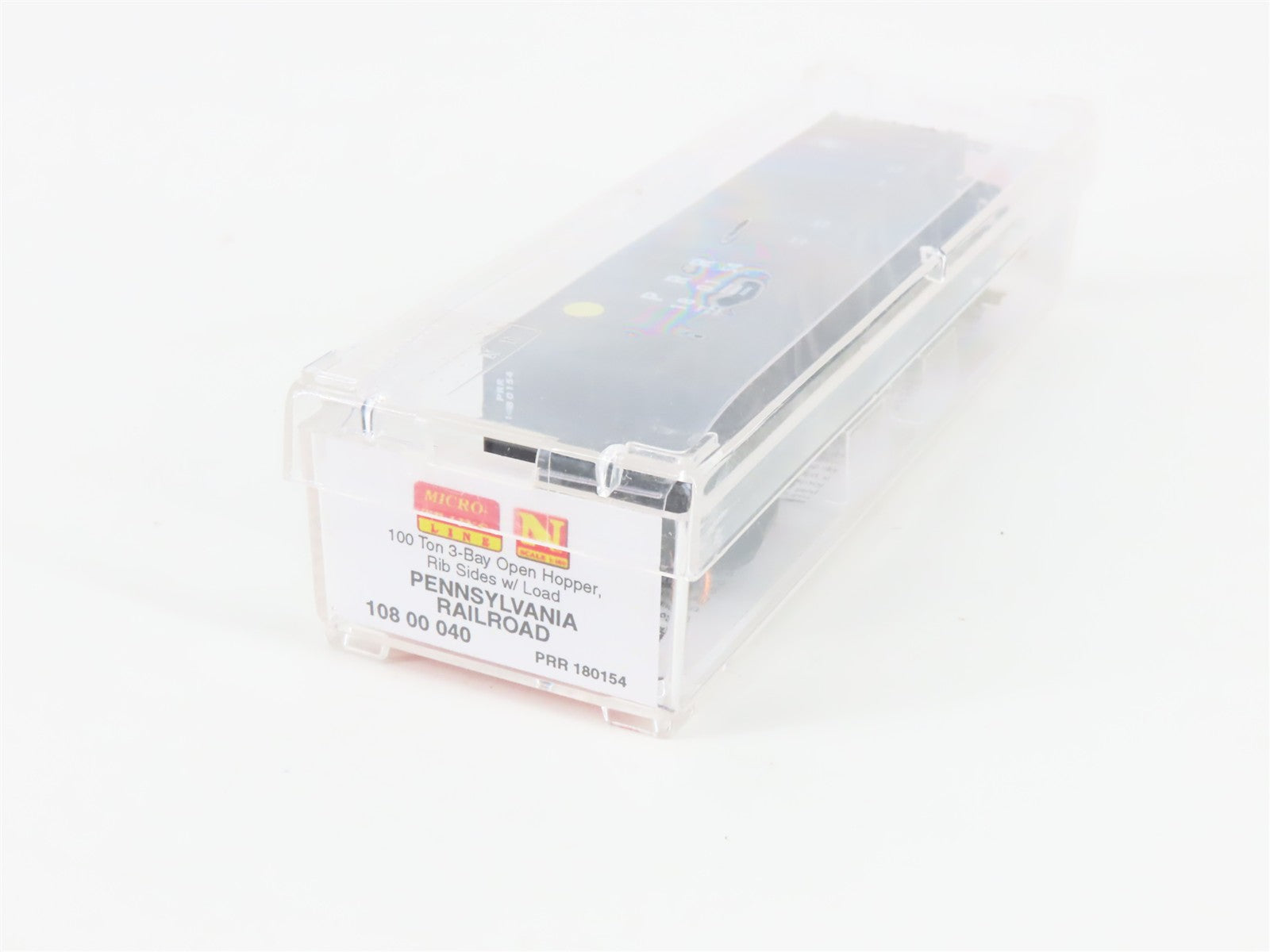 N Scale Micro-Trains MTL 10800040 PRR Pennsylvania 3-Bay Hopper #180154 w/ Load