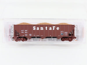 N Micro-Trains MTL 10800120 ATSF Santa Fe 3-Bay Hopper #179551 w/ Copper Load