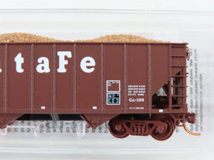 N Micro-Trains MTL 10800120 ATSF Santa Fe 3-Bay Hopper #179551 w/ Copper Load