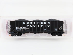 N Scale Micro-Trains MTL 10800211 NP Northern Pacific 3-Bay Hopper #73606 w/Load