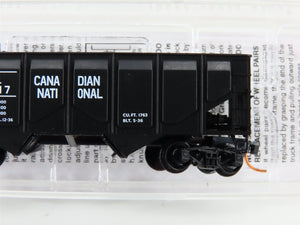 N Micro-Trains MTL 08500070 CN Canadian National 2-Bay Hopper #117717 w/ Load