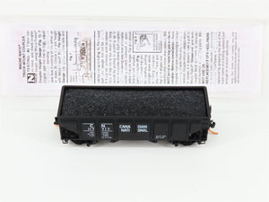 N Micro-Trains MTL 08500070 CN Canadian National 2-Bay Hopper #117717 w/ Load