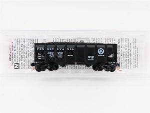 N Scale Micro-Trains MTL 08500080 PRR Pennsylvania 2-Bay Hopper #250000 w/ Load