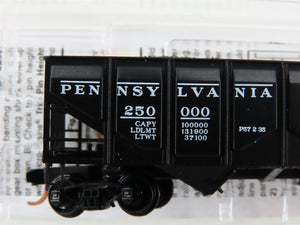 N Scale Micro-Trains MTL 08500080 PRR Pennsylvania 2-Bay Hopper #250000 w/ Load