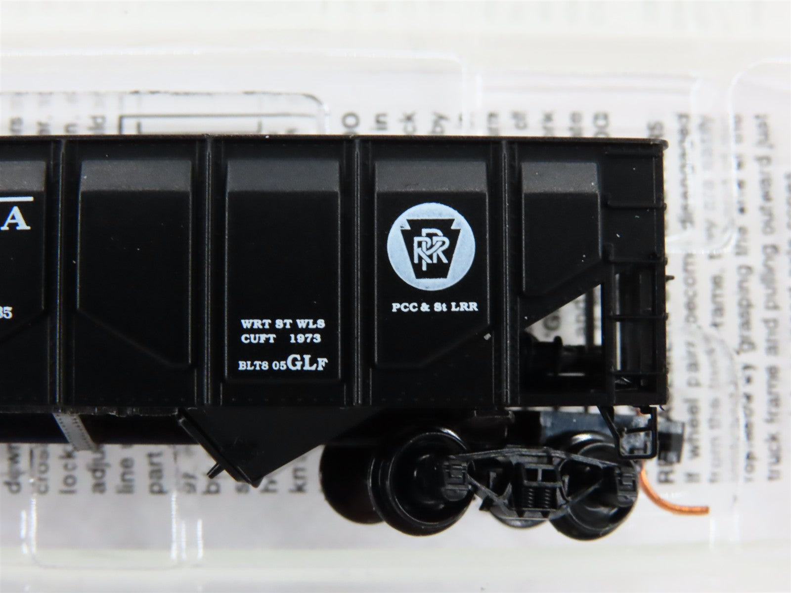 N Scale Micro-Trains MTL 08500080 PRR Pennsylvania 2-Bay Hopper #250000 w/ Load