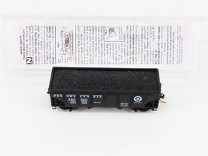N Scale Micro-Trains MTL 08500080 PRR Pennsylvania 2-Bay Hopper #250000 w/ Load