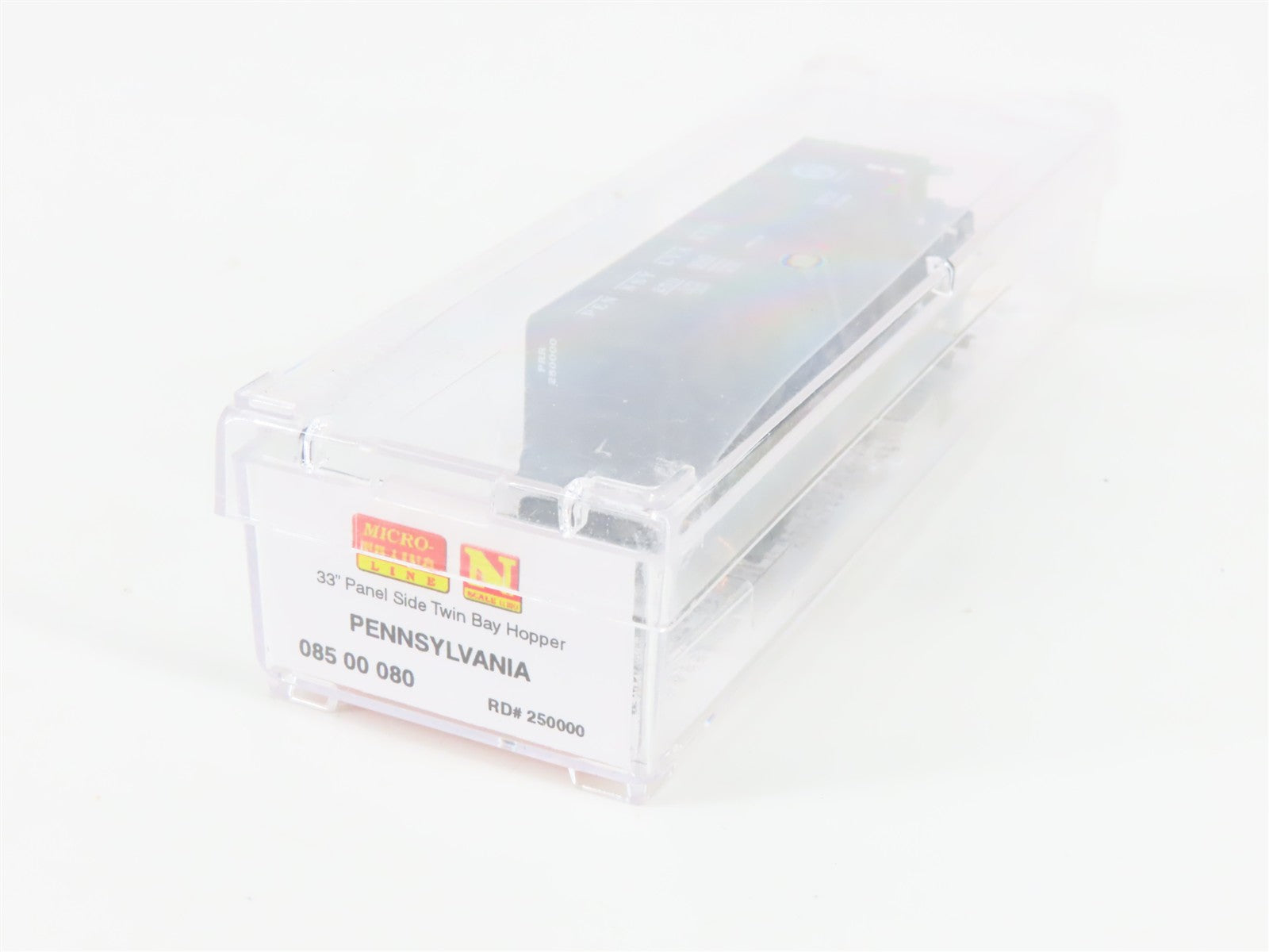 N Scale Micro-Trains MTL 08500080 PRR Pennsylvania 2-Bay Hopper #250000 w/ Load