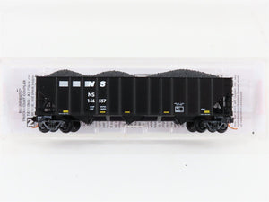 N Micro-Trains MTL 10800191 NS Norfolk Southern 3-Bay Hopper #146557 w/ Load