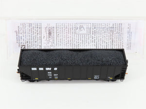 N Micro-Trains MTL 10800191 NS Norfolk Southern 3-Bay Hopper #146557 w/ Load
