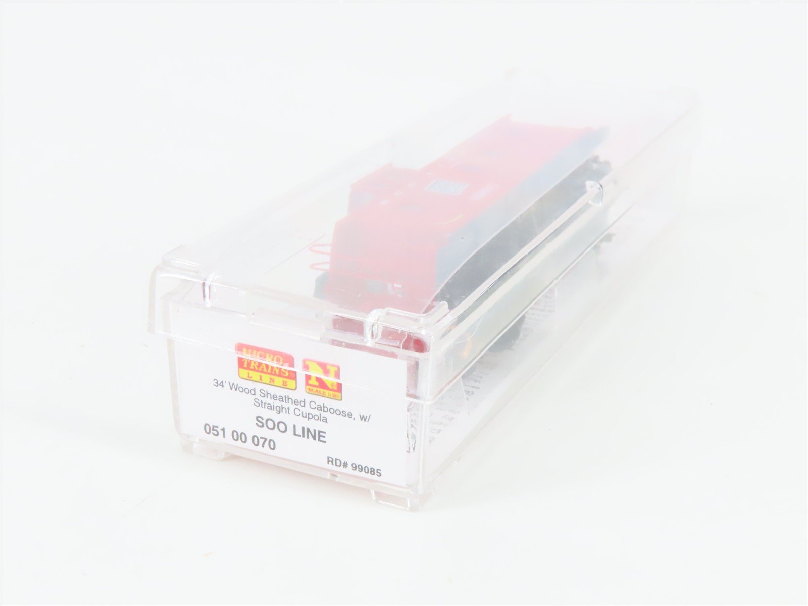 N Scale Micro-Trains MTL 05100070 SOO Line 34' Wood Sheathed Caboose #99085