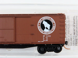 N Scale Micro-Trains MTL 42080 GN Glacier National Park 40' Box Car #24872