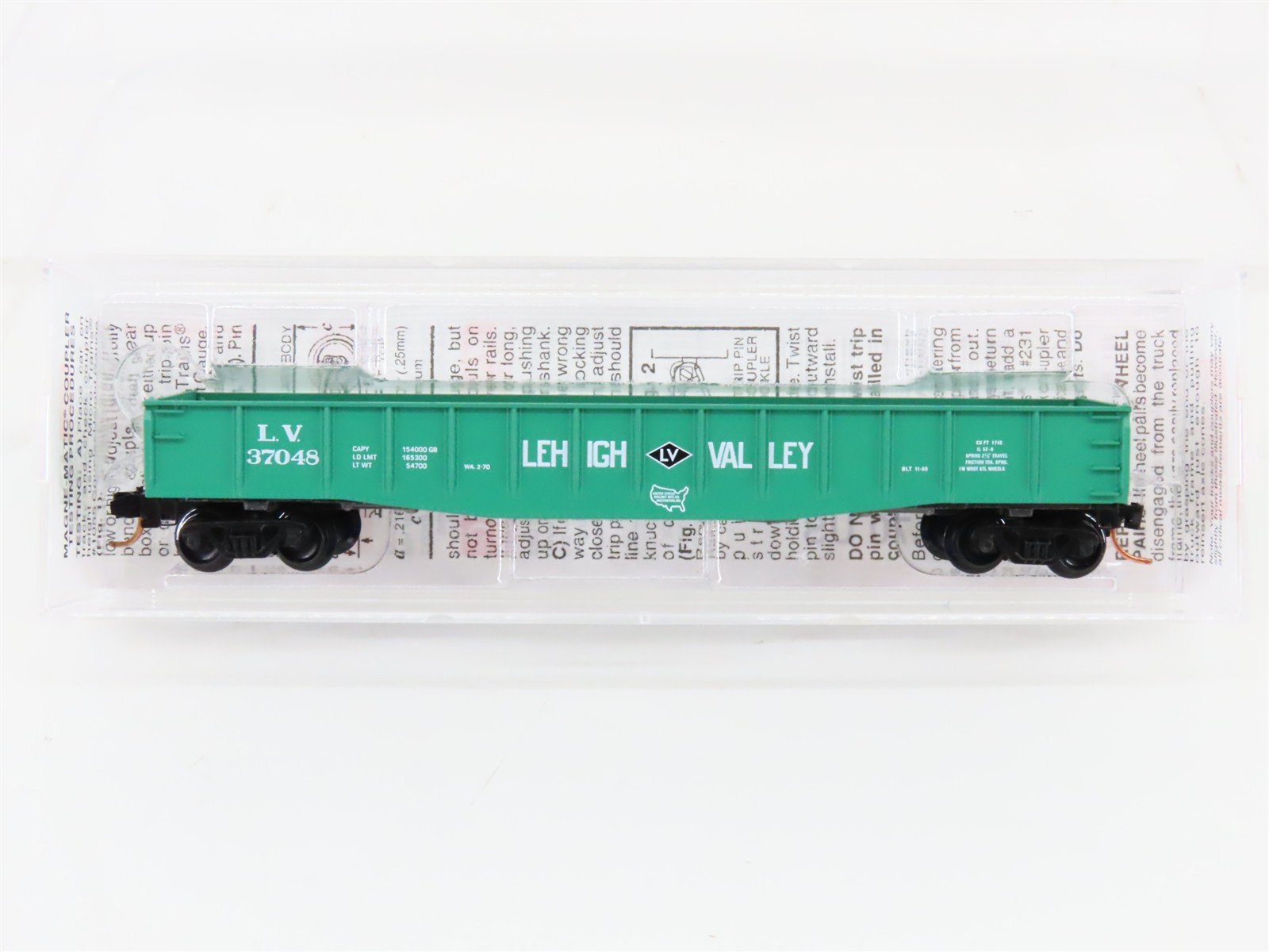 N Scale Micro-Trains MTL 46380 LV Lehigh Valley 50' Fishbelly Side Gondola 37048