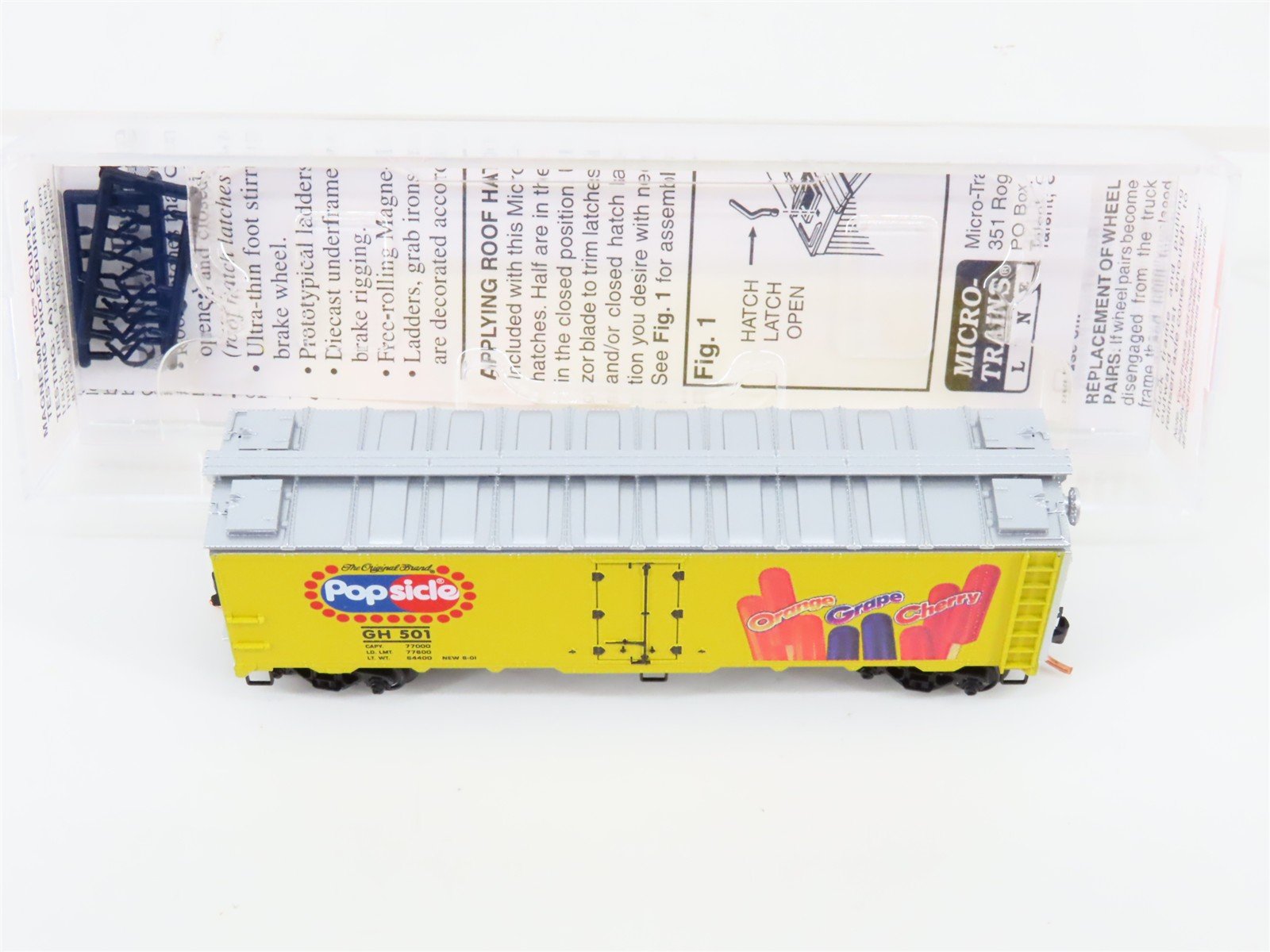 N Scale Micro-Trains MTL 59050 GH Popsicle 40' Steel Ice Reefer #501