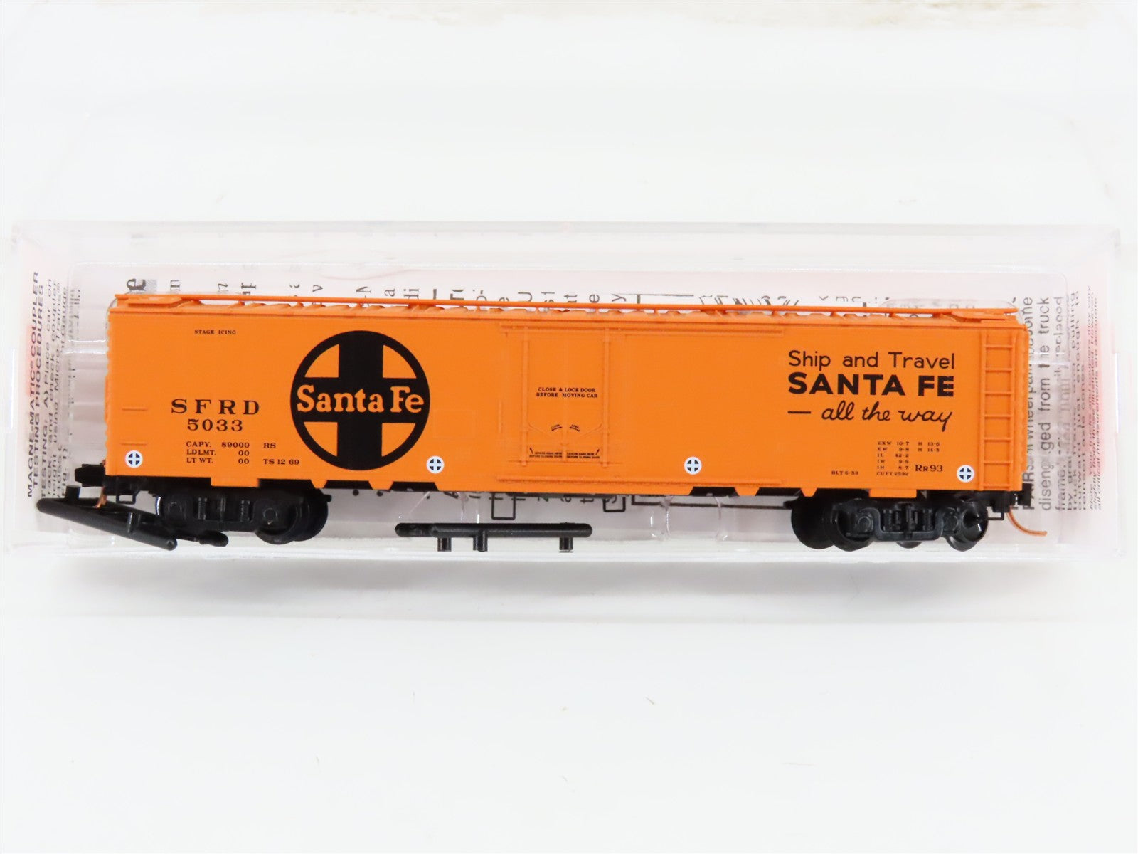 N Scale Micro-Trains MTL 52050 SFRD Santa Fe Mechanical Express Reefer #5033