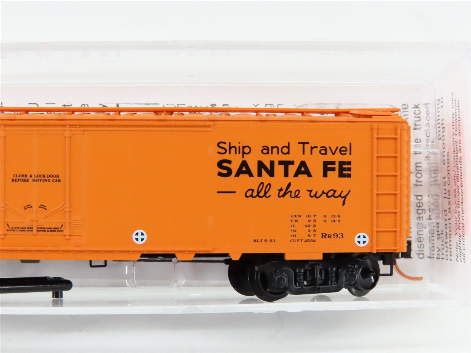 N Scale Micro-Trains MTL 52050 SFRD Santa Fe Mechanical Express Reefer #5033