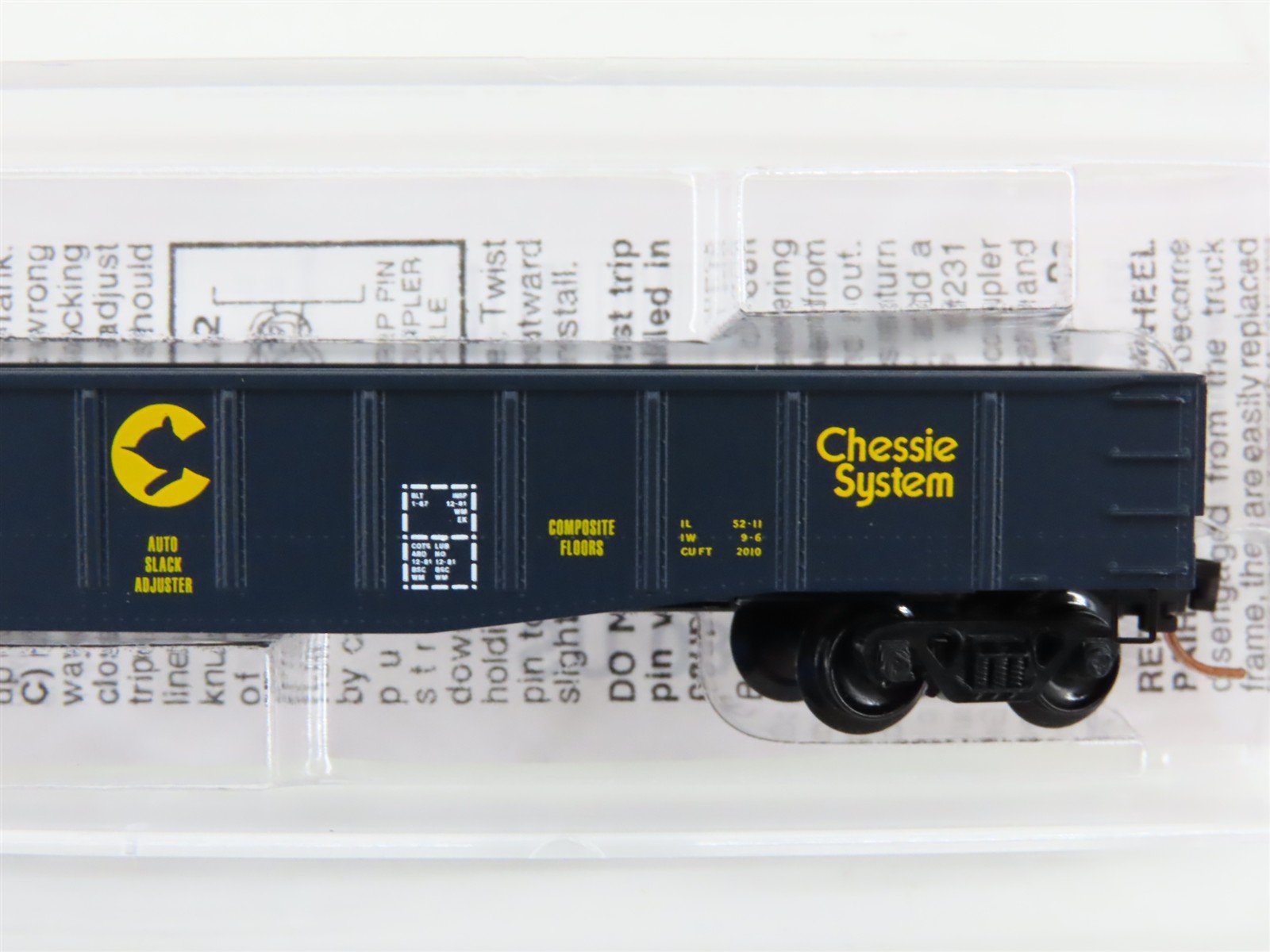 N Scale Micro-Trains MTL 105070 WM Chessie System 50' Fixed End Gondola #58004
