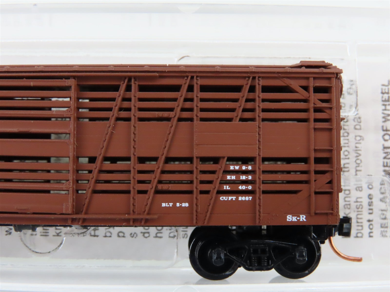 N Scale Micro-Trains MTL 35080 ATSF Santa Fe 40' Despatch Stock Car #50652