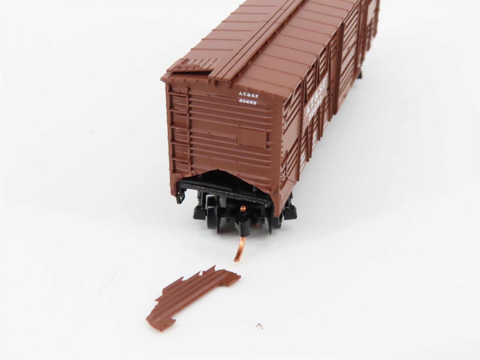 N Scale Micro-Trains MTL 35080 ATSF Santa Fe 40' Despatch Stock Car #50652