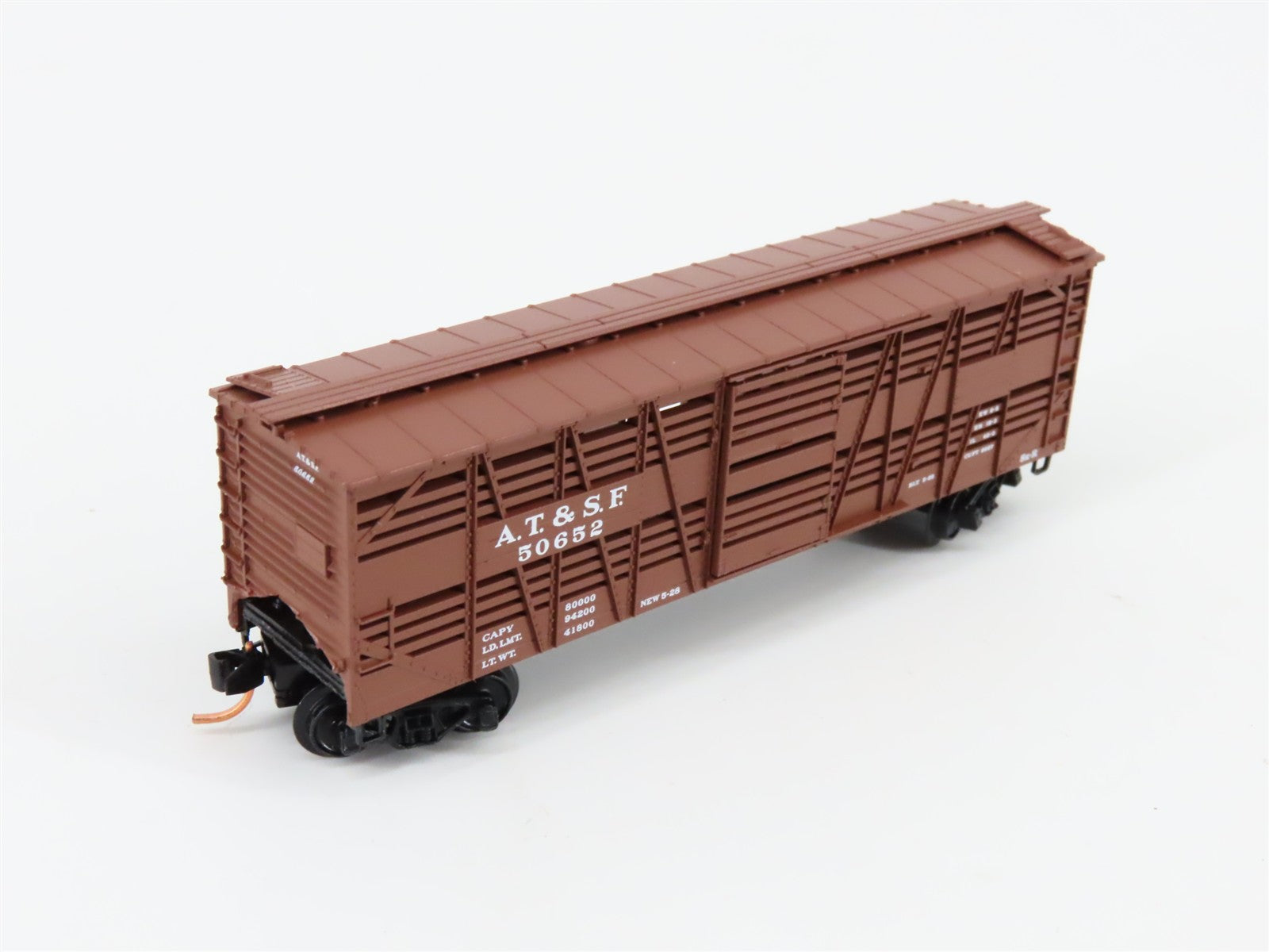 N Scale Micro-Trains MTL 35080 ATSF Santa Fe 40' Despatch Stock Car #50652