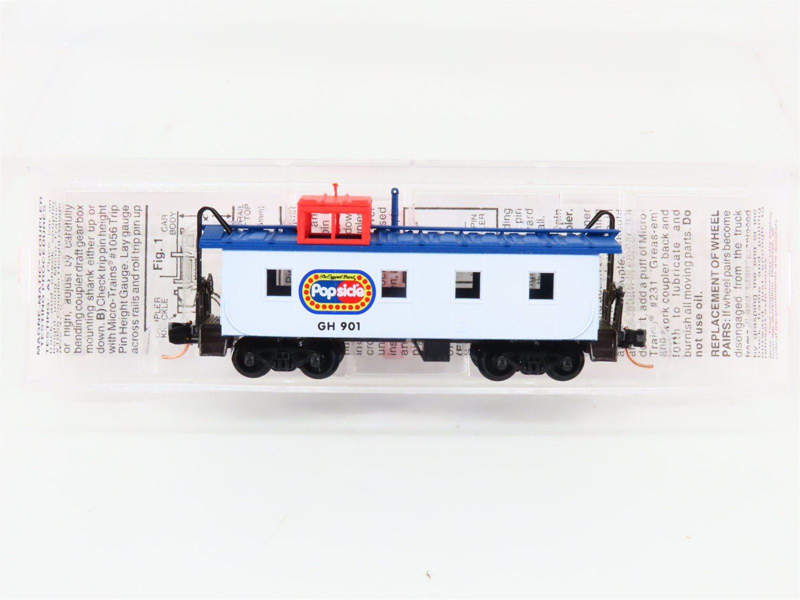 N Scale Micro-Trains MTL 100130 GH Popsicle 36' Riveted Steel Caboose #901