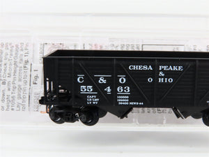 N Scale Micro-Trains MTL 57070 C&O Chesapeake & Ohio 2-Bay Open Hopper #55463