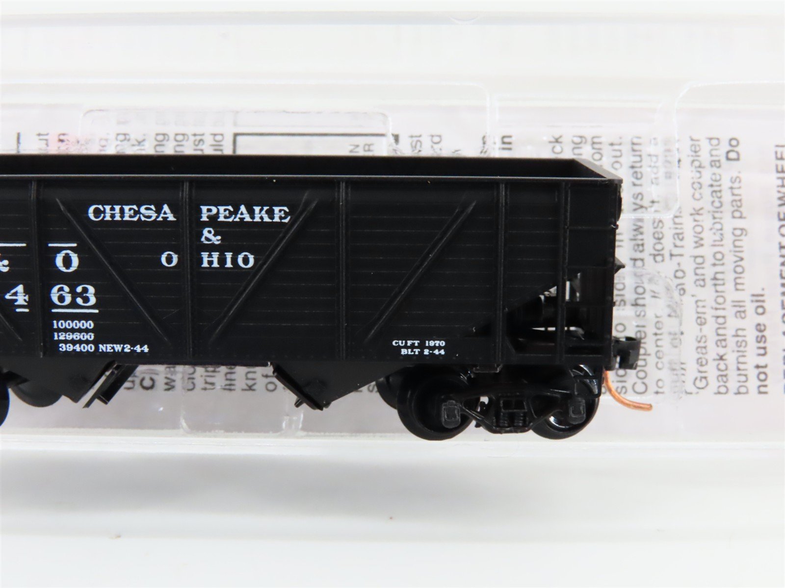 N Scale Micro-Trains MTL 57070 C&O Chesapeake & Ohio 2-Bay Open Hopper #55463