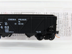 N Scale Micro-Trains MTL 57070 C&O Chesapeake & Ohio 2-Bay Open Hopper #55463
