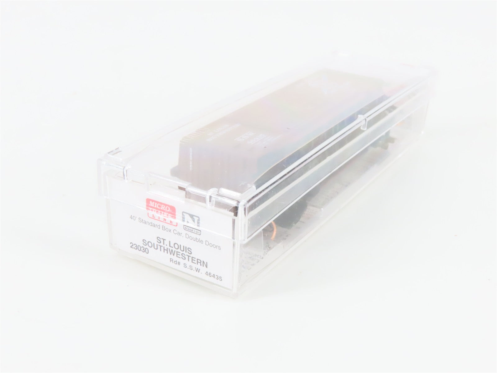 N Scale Micro-Trains MTL 23030 SSW Cotton Belt Blue Streak 40' Box Car #46435