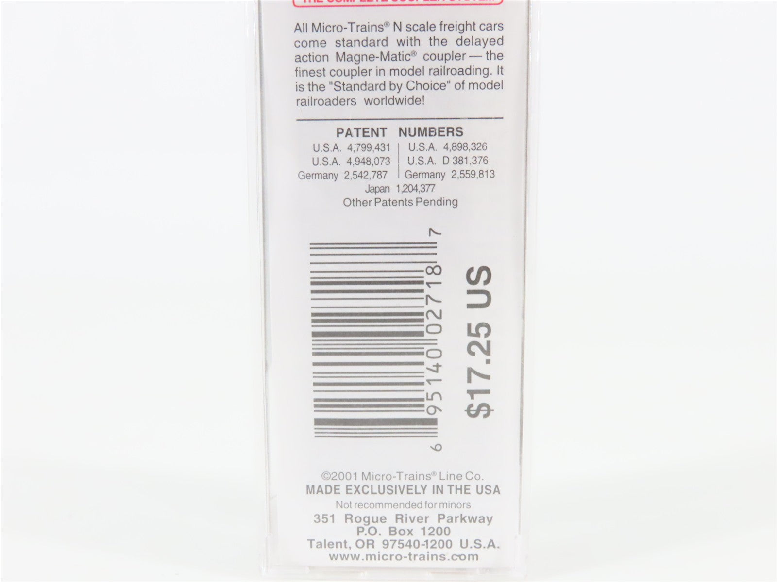 N Scale Micro-Trains MTL 25040 CIRR Chattahoochee Industrial 50' Box Car #90068