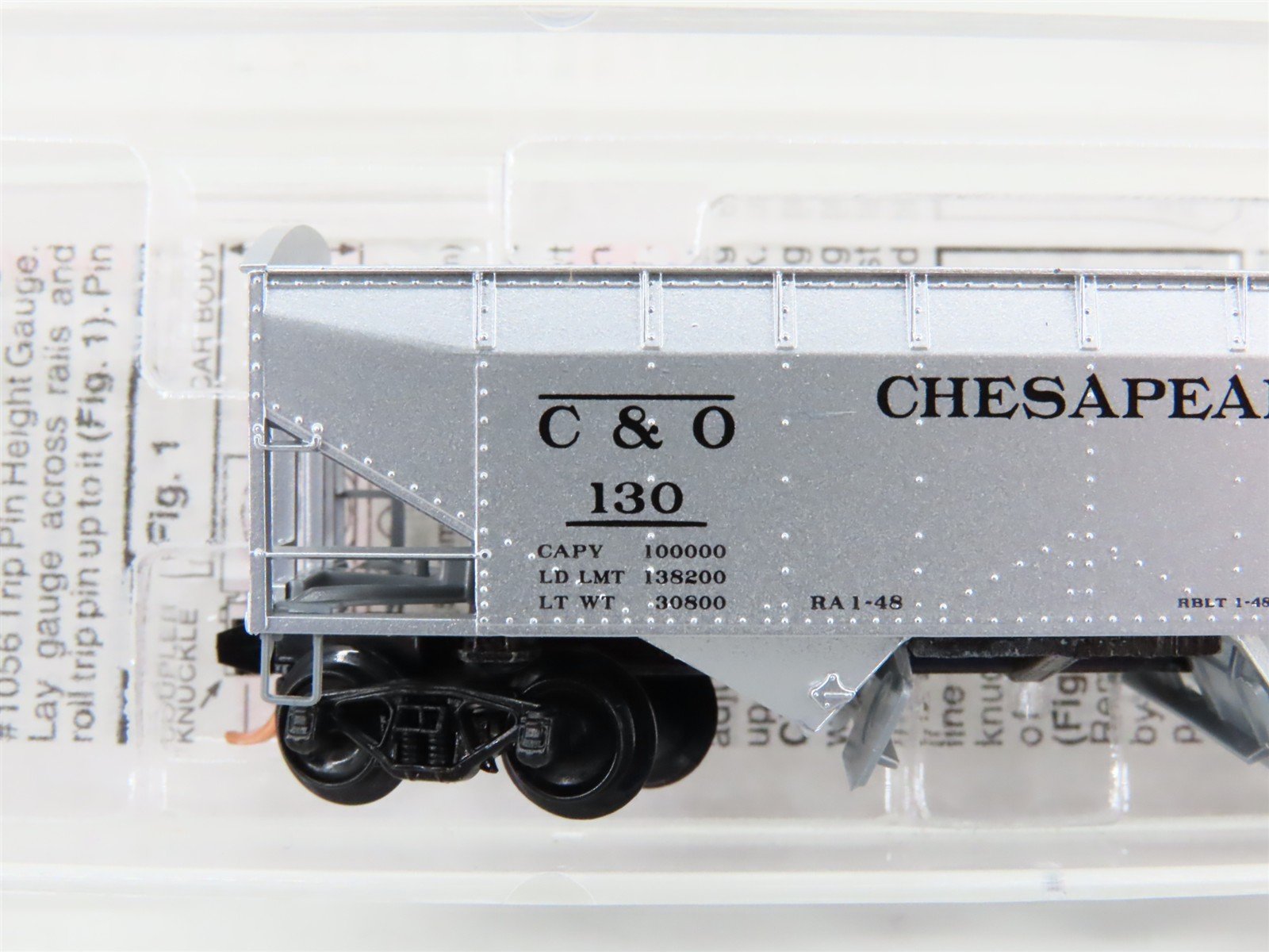N Scale Micro-Trains MTL 86030 C&O Chesapeake & Ohio 2-Bay Open Hopper #130