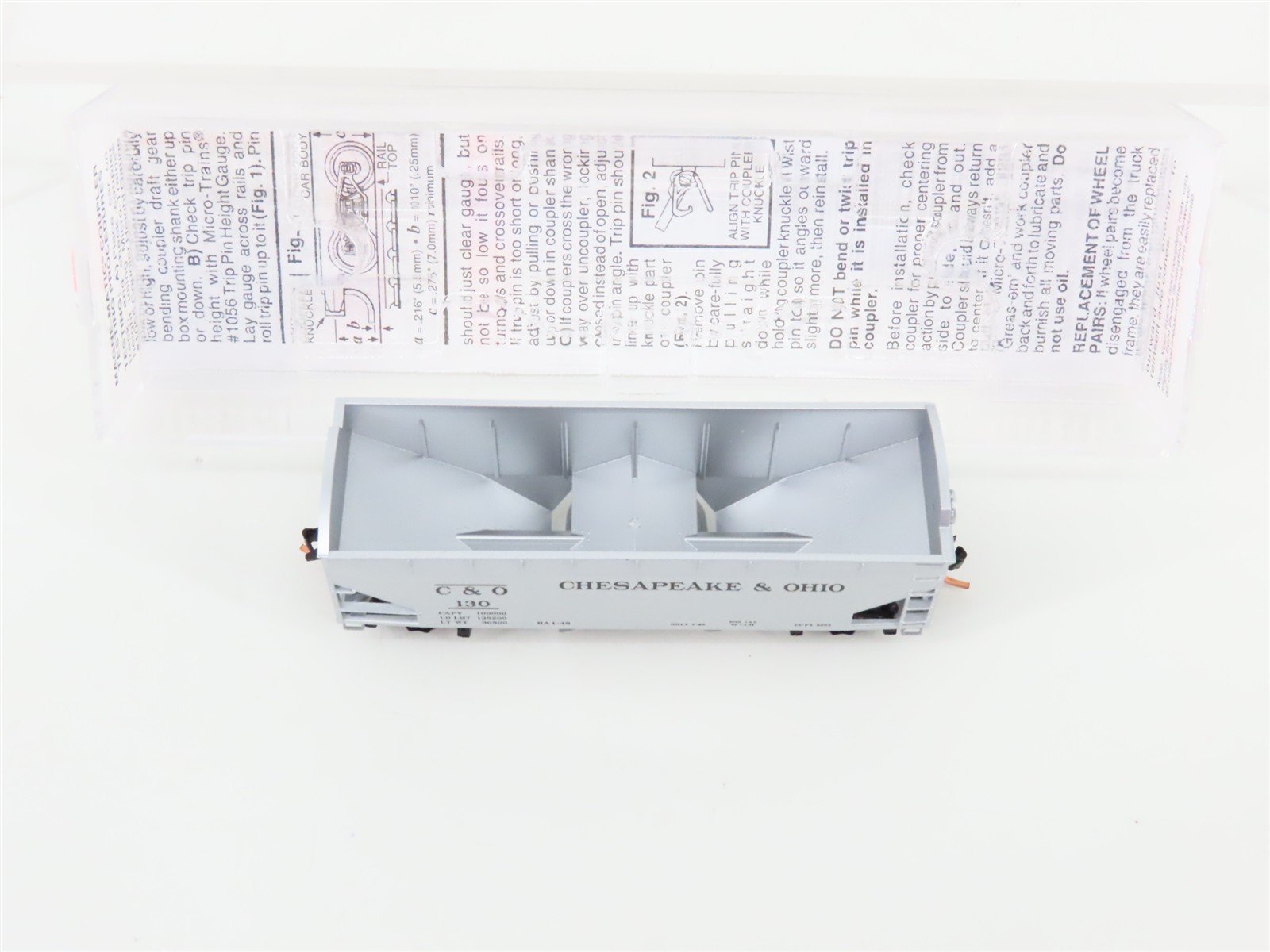 N Scale Micro-Trains MTL 86030 C&O Chesapeake & Ohio 2-Bay Open Hopper #130
