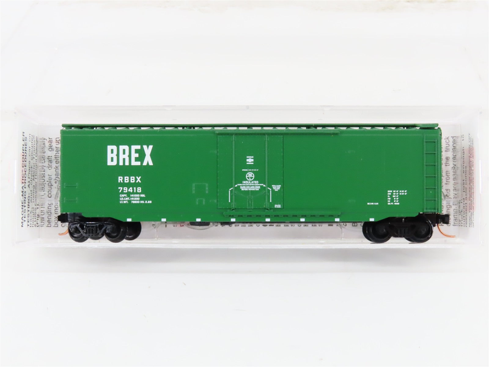 N Micro-Trains MTL 32090 RBBX BREX Burlington Refrigerator 50' Box Car #79418