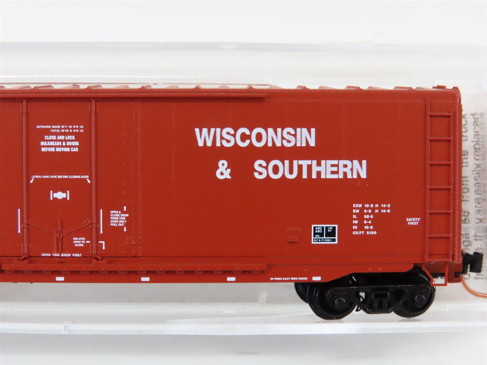 N Scale Micro-Trains MTL 75070 WSOR Wisconsin & Southern 50' Box Car #503135