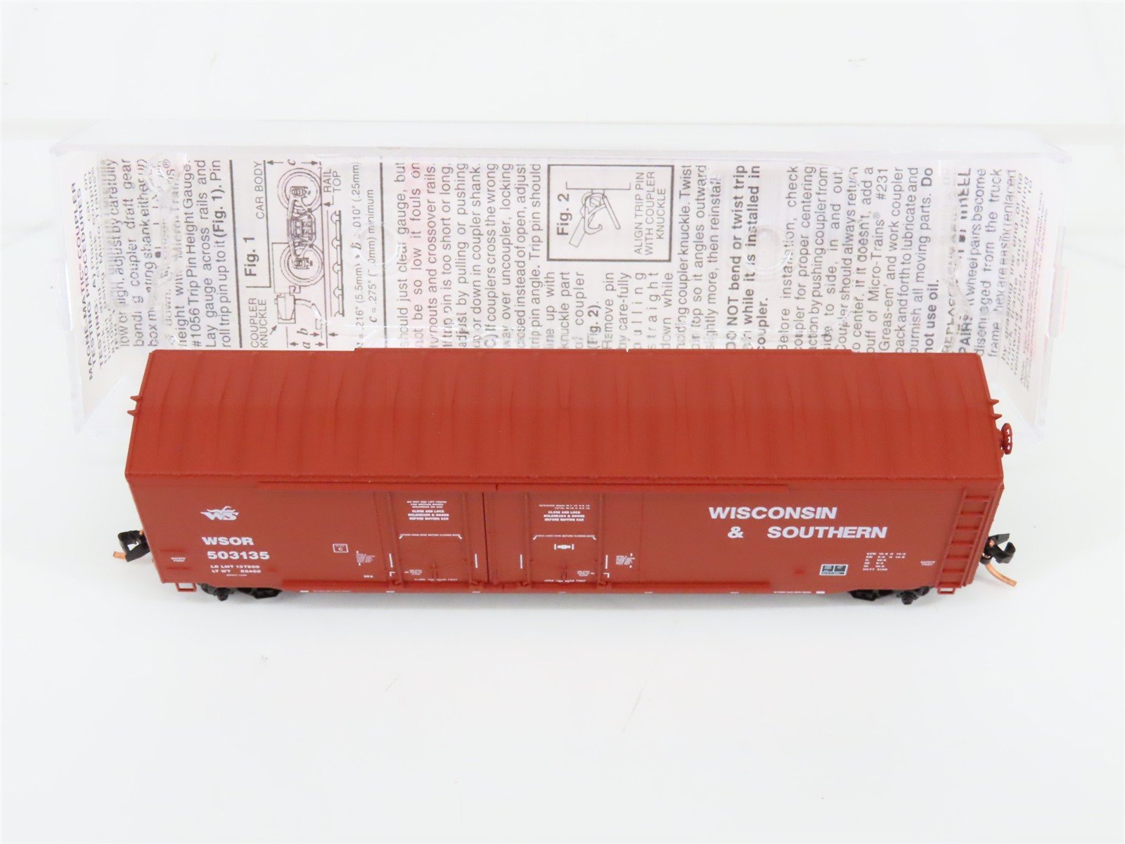 N Scale Micro-Trains MTL 75070 WSOR Wisconsin & Southern 50' Box Car #503135