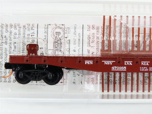 N Micro-Trains MTL 45140 PRR Pennsylvania 50' Fishbelly Side Flat Car #470165