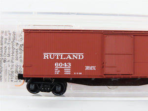 N Scale Micro-Trains MTL 39130 RUT Route Of The Whippet 40' Box Car #6043