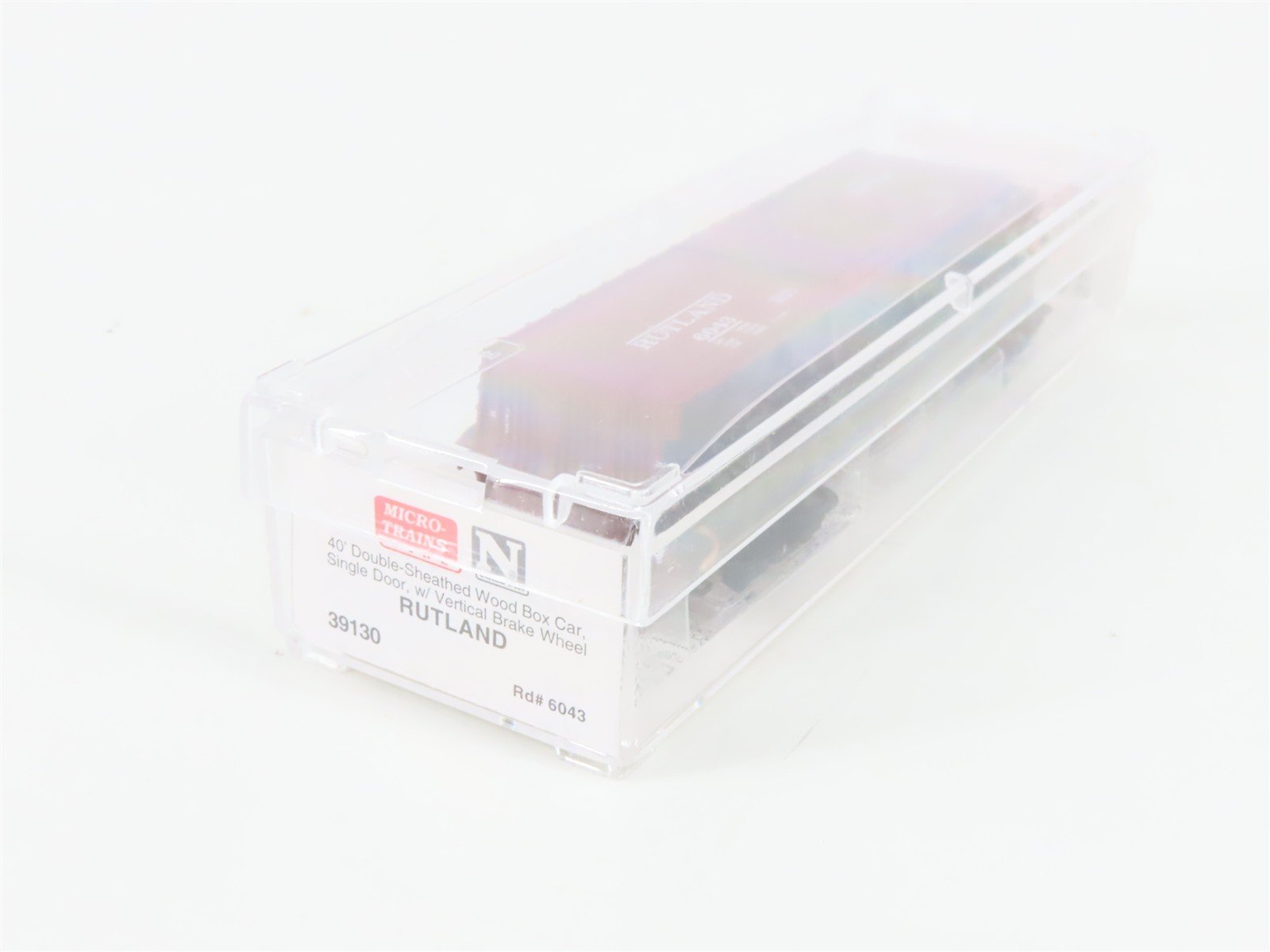 N Scale Micro-Trains MTL 39130 RUT Route Of The Whippet 40' Box Car #6043