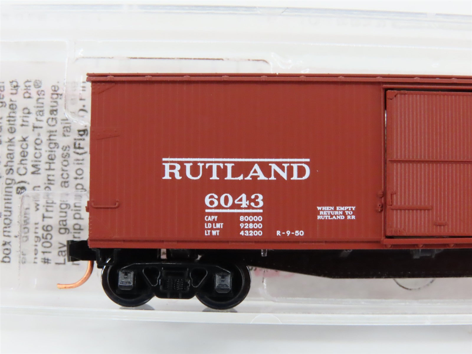 N Micro-Trains MTL 39130 RUT Rutland 