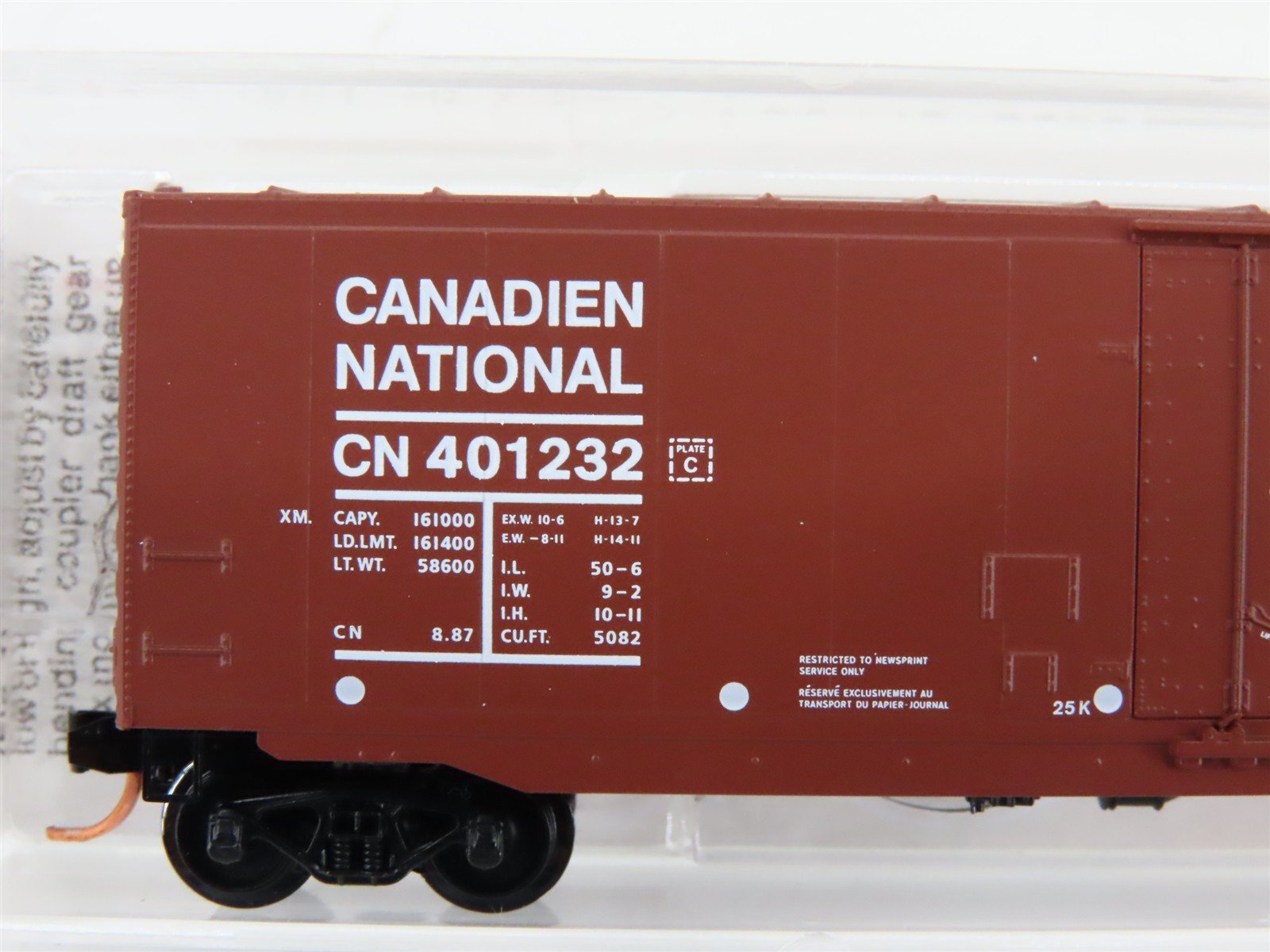 N Scale Micro-Trains MTL 38190 CN Canadian National 50' Box Car #401232