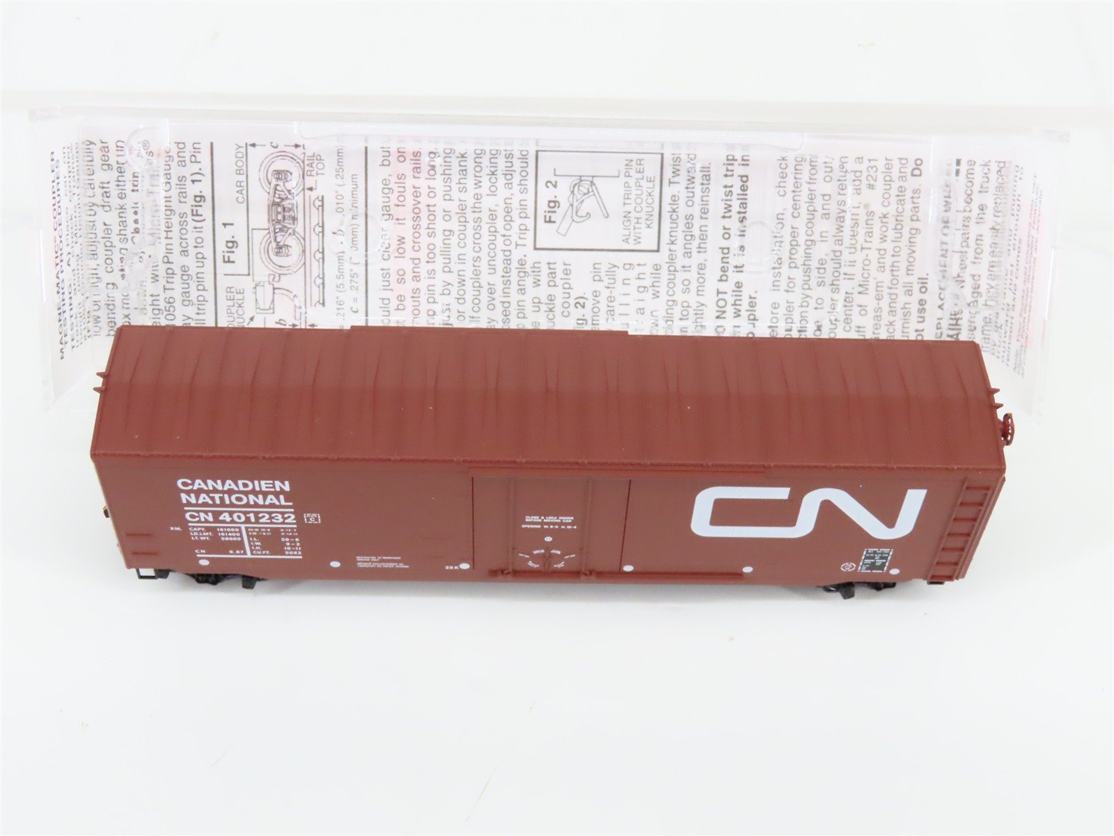 N Scale Micro-Trains MTL 38190 CN Canadian National 50' Box Car #401232