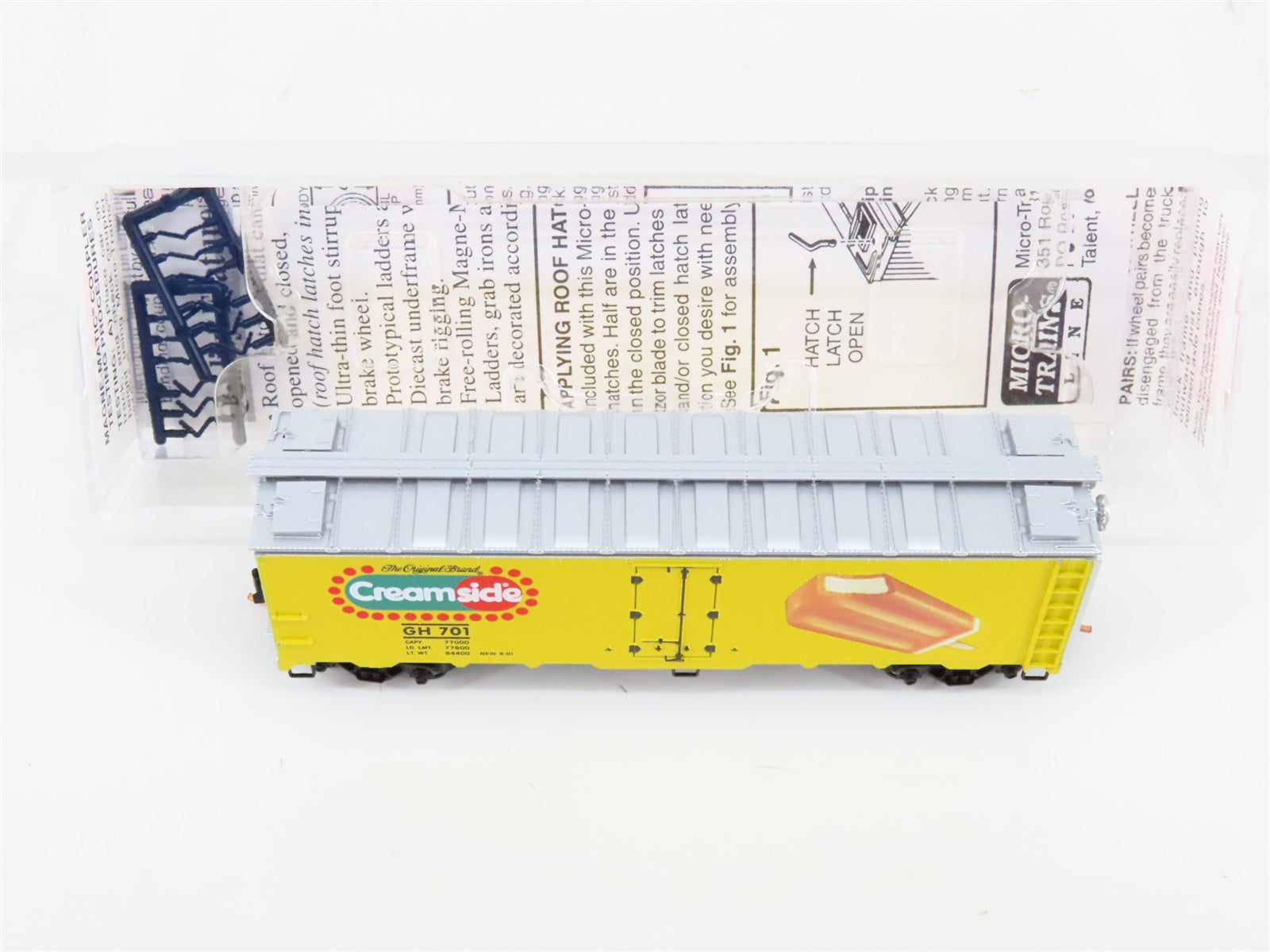 N Scale Micro-Trains MTL 59070 GH Creamsicle 40' Steel Ice Reefer #701